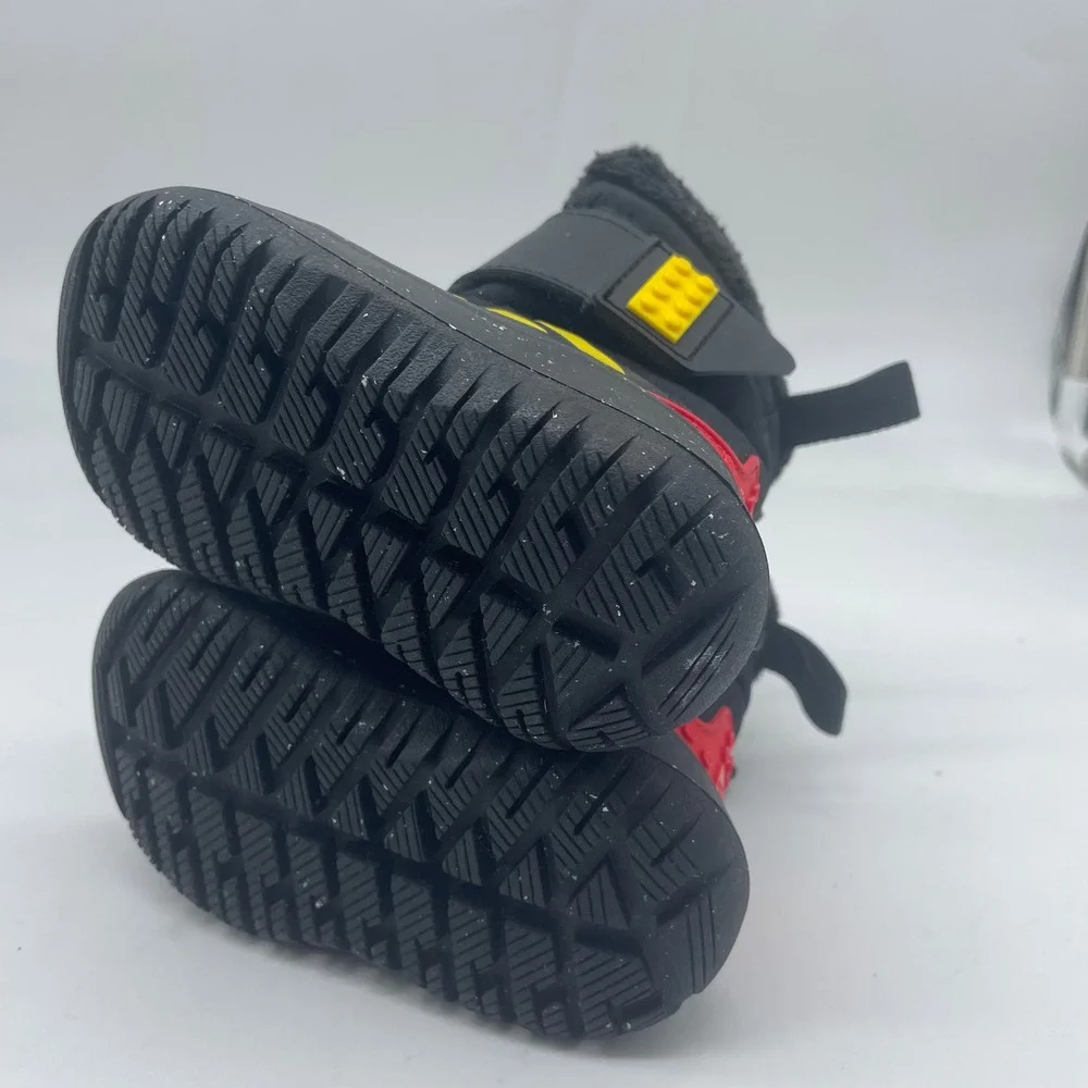 Adidas x LEGO Sport Winter Boots Black‎ Yellow Red GZ2075 Infant Size 4K